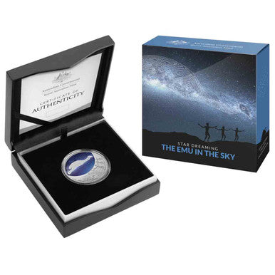 2020 $1 Star Dreaming The Emu In The Sky Gugurmin 1/2oz Silver Coloured Uncirculated Coin
