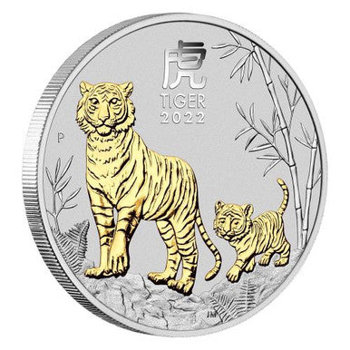 Australian Lunar Series III 2022 Year of the Tiger 1oz Silver Trio