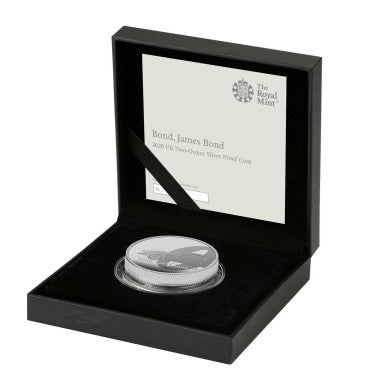 UK 2020 £5 007 Bond, James Bond 2oz Silver Proof Coin