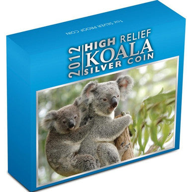 2012 $1 Australian Koala 1oz Silver High Relief Proof Coin