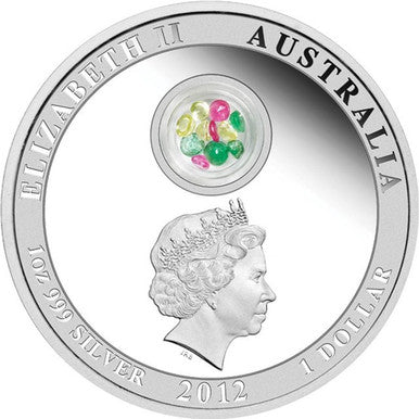 2012 $1 Merry Christmas 1oz Silver Locket Coin