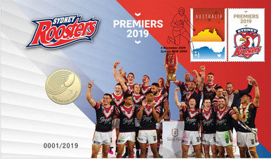 2019 $1 Sydney Roosters NRL Premiers PNC