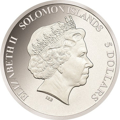 Solomon Islands 2015 $5 Moneta Pizzeria Silver Coloured Uncirculated Coin
