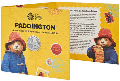 UK 2018 50p Celebrating The 60th Anniversary of Paddington At The Palace Uncirculated Coin