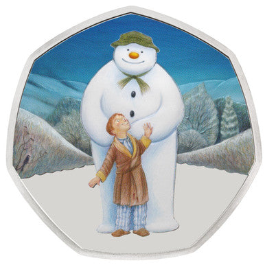 UK 2019 50p The Snowman Silver Coloured Proof Coin