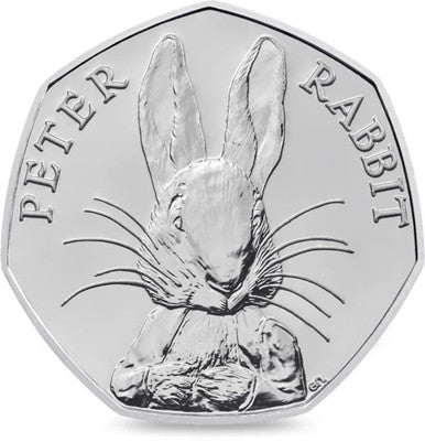 UK 2016 50p 150th Anniversary of Beatrix Potter Peter Rabbit Uncirculated Coin
