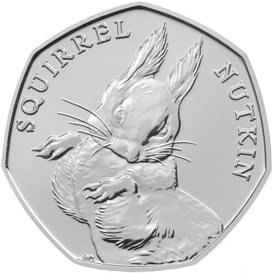 UK 2016 50p 150th Anniversary of Beatrix Potter Squirrel Nutkin Uncirculated Coin