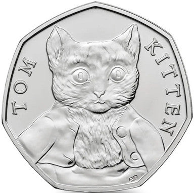 UK 2017 50p Celebrating Beatrix Potter and Her Little Tales Tom Kitten Uncirculated Coin