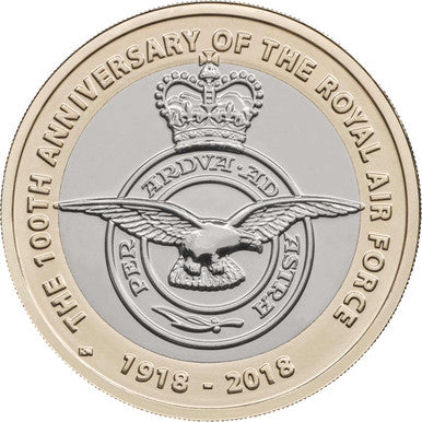 UK 2018 £2 RAF Centenary Badge Uncirculated Coin