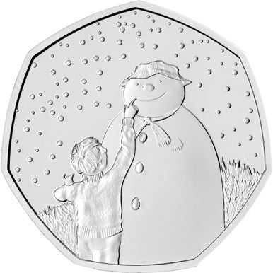UK 2021 50p The Snowman Uncirculated Coin