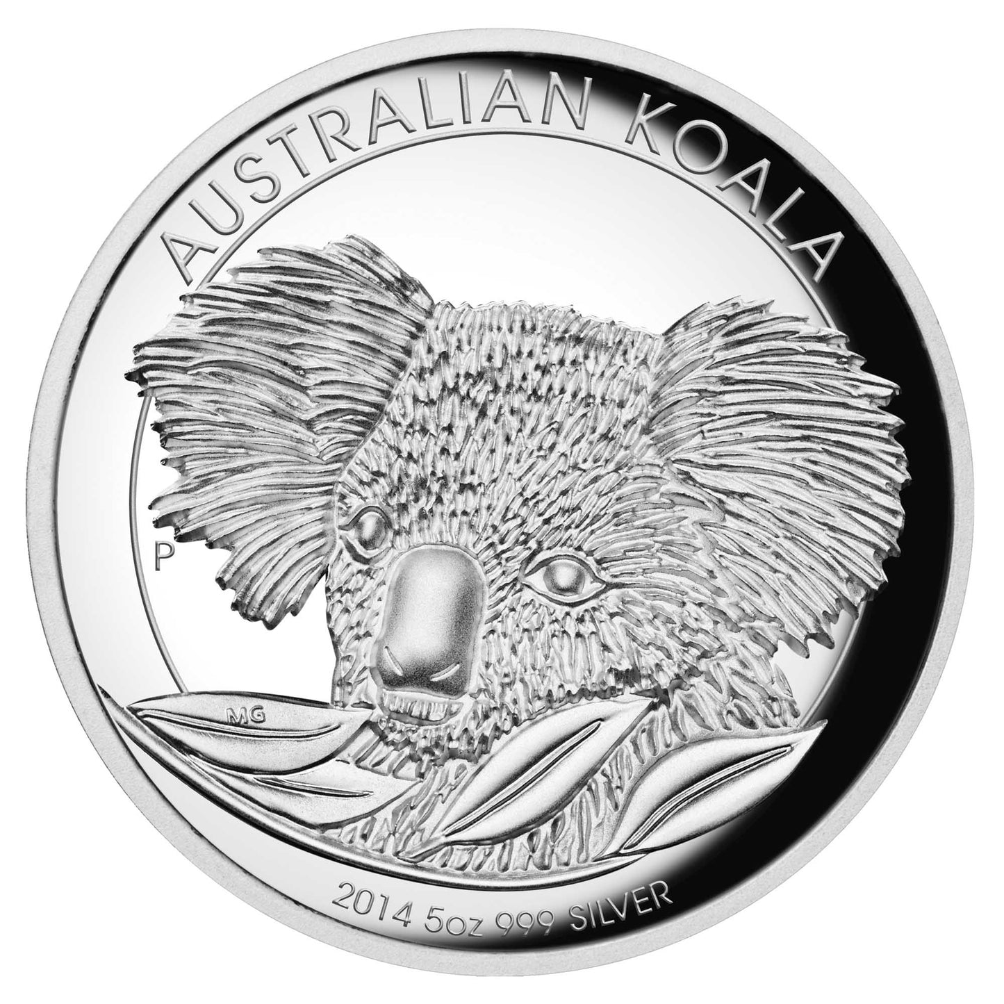 2014 $8 Australian Koala 5oz Silver High Relief Proof Coin