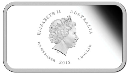 2015 $1 Sunburnt Country 1oz Silver Coloured Proof 4 Rectangle Coin Set