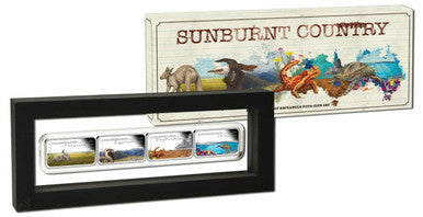 2015 $1 Sunburnt Country 1oz Silver Proof 4 Rectangle Coin Set