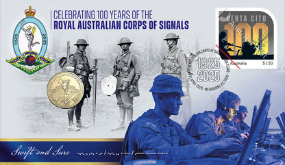 2025 $1 Centenary of Royal Australian Corps of Signals PNC