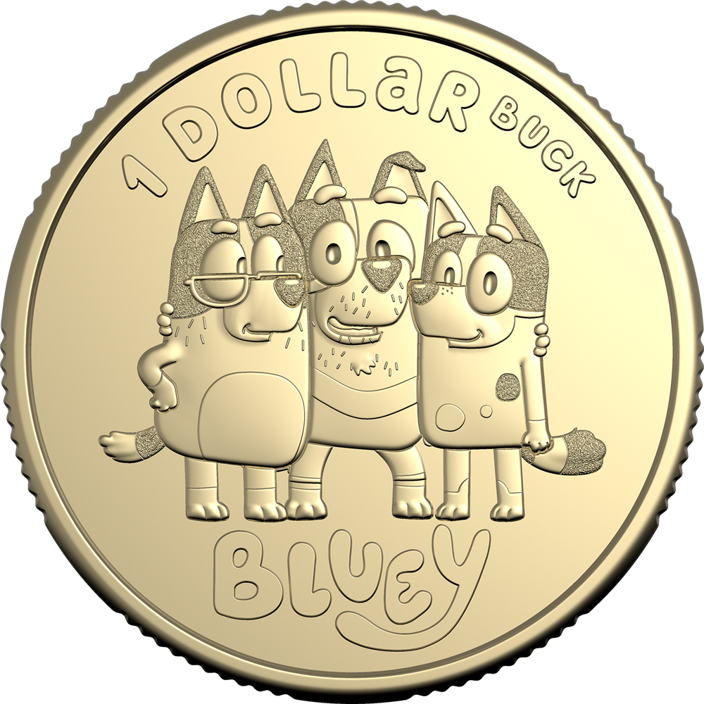 2024 $1 Bluey Dollarbucks Uncirculated 10 Coin Set