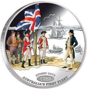 Tokelau 2013 $1 1788 Australia's First Fleet 'Sydney Cove' Silver Proof Coin