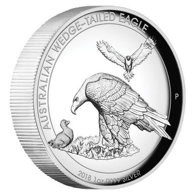2018 $1 Australian Wedge-Tailed Eagle 1oz Silver High Relief Proof Coin