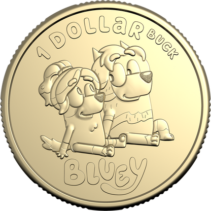2024 $1 Bluey Dollarbucks Uncirculated 10 Coin Set