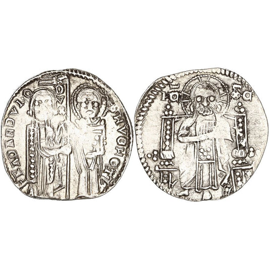 Republic of Venice, Francesco Dandolo, Silver Grosso, 1328-1339 AD, VF-vGF