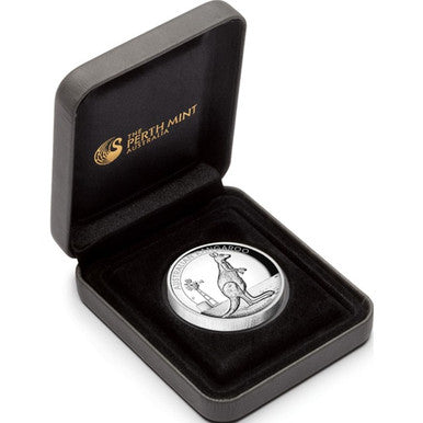 2012 $1 Australian Kangaroo 1oz Silver High Relief Proof Coin