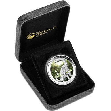 2015 $1 Australian Age of Dinosaurs Diamantinasaurus 1oz Silver Coloured Proof Coin