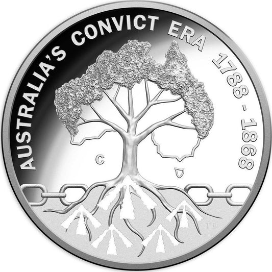 2018 $1 Rascals & Ratbags Australia's Convict Era 'C' Mintmark Silver Proof Coin