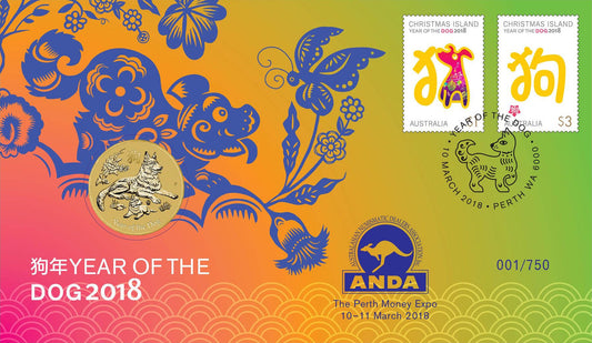 2018 $1 ANDA Perth Year of The Dog PNC