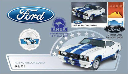 2017 50c ANDA Perth Ford Classics 1978 XC Falcon Cobra PNC