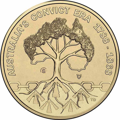 2018 $1 Rascals & Ratbags Australia's Convict Era Esther Abrahams Johnston 'S' Counterstamp Uncirculated Coin