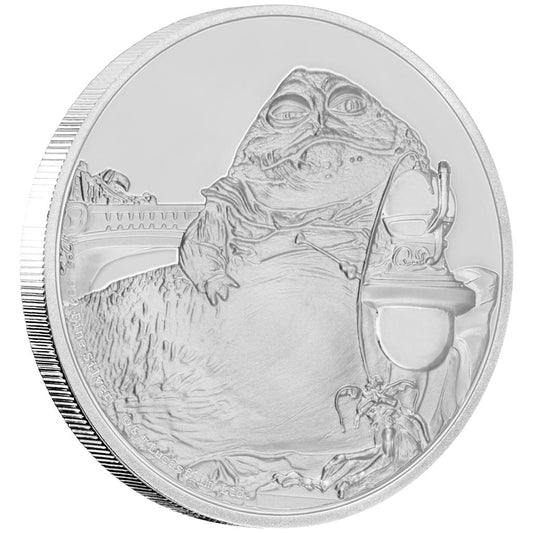 Niue 2018 $2 Star Wars Jabba The Hutt 1oz Silver Proof Coin