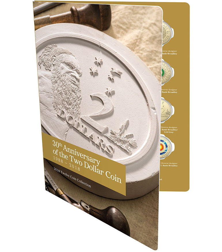 2018 30th Anniversary of The Two Dollar Coin 12 Coin Set