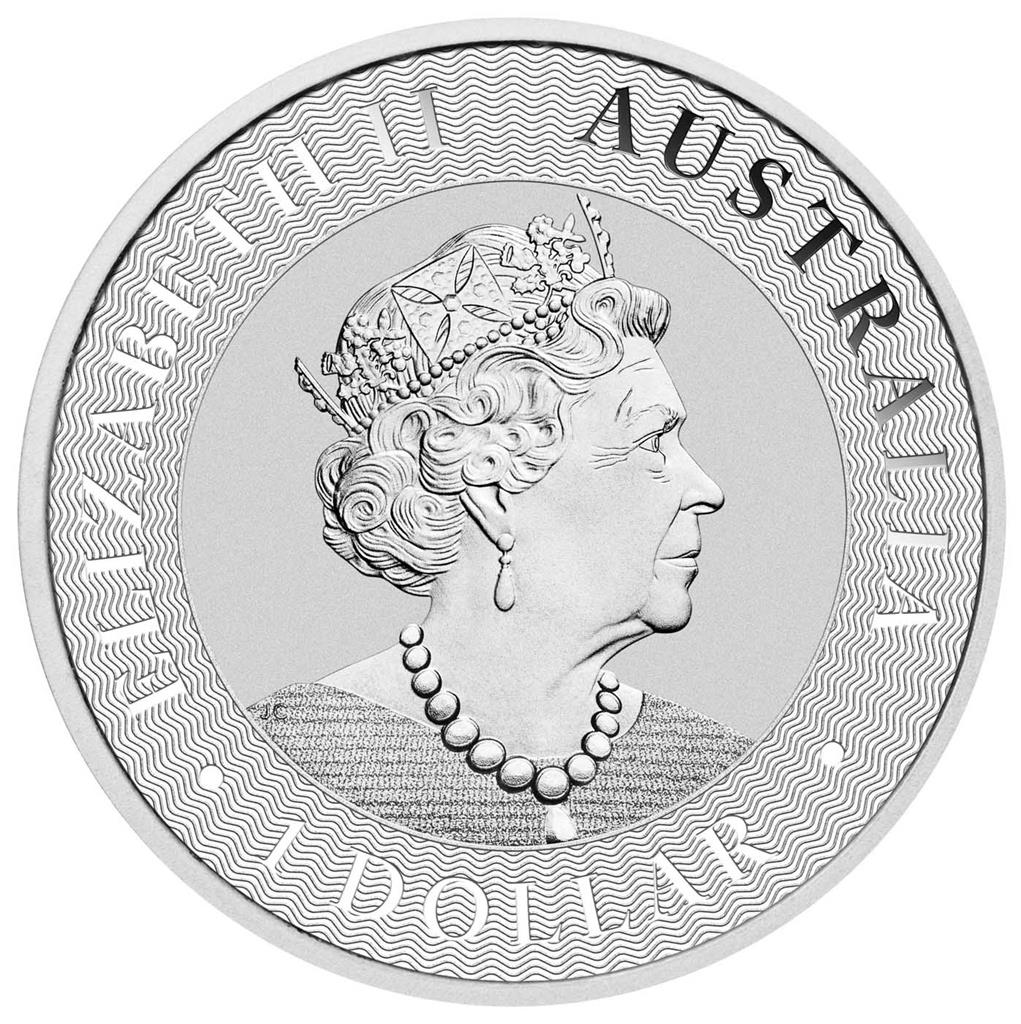 2019 $1 Australian Kangaroo 1oz Silver BU Coin
