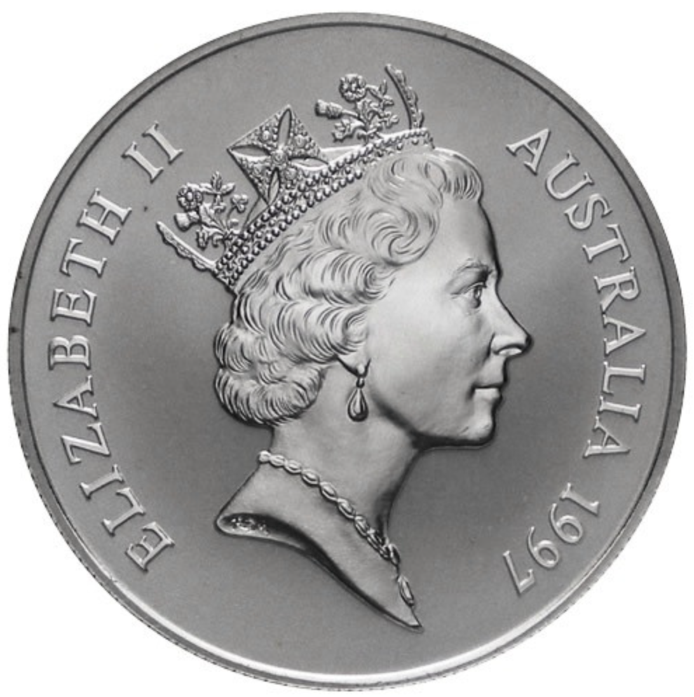 1997 $1 Kangaroo 1oz Silver Uncirculated Coin