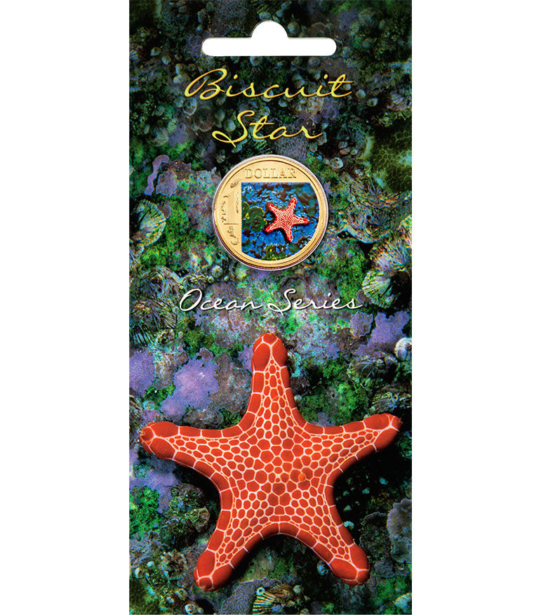2007 $1 Ocean Series Biscuit Star Coloured Uncirculated Coin