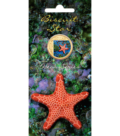 2007 $1 Ocean Series Biscuit Star Coloured Uncirculated Coin