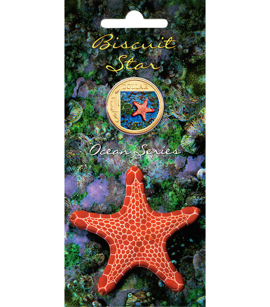 2007 $1 Ocean Series Biscuit Star Coloured Uncirculated Coin