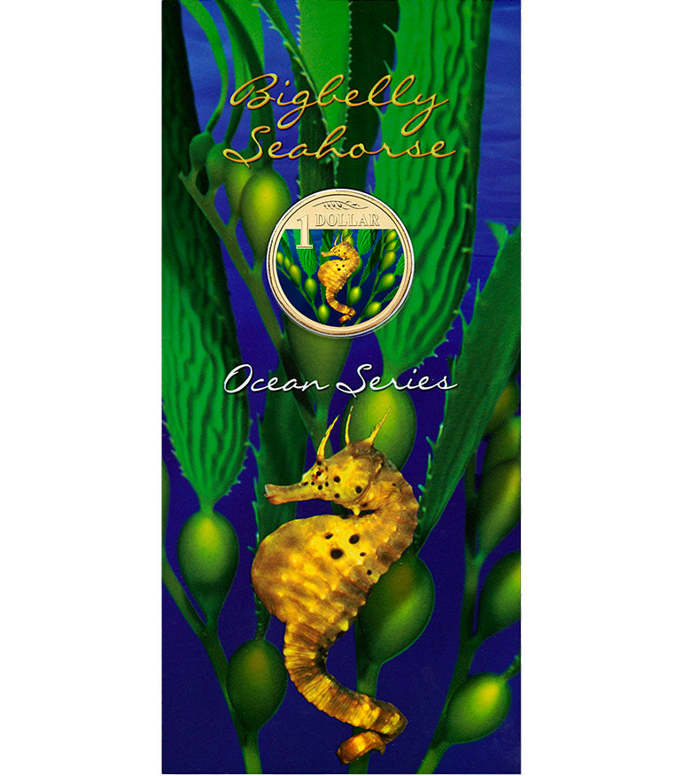 2007 $1 Ocean Series Bigbelly Seahorse Coloured Uncirculated Coin