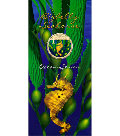 2007 $1 Ocean Series Bigbelly Seahorse Coloured Uncirculated Coin