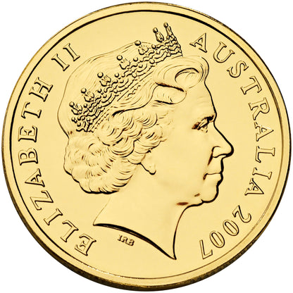 2007 $1 60th Anniversary of Australian Peacekeeping Uncirculated Coin
