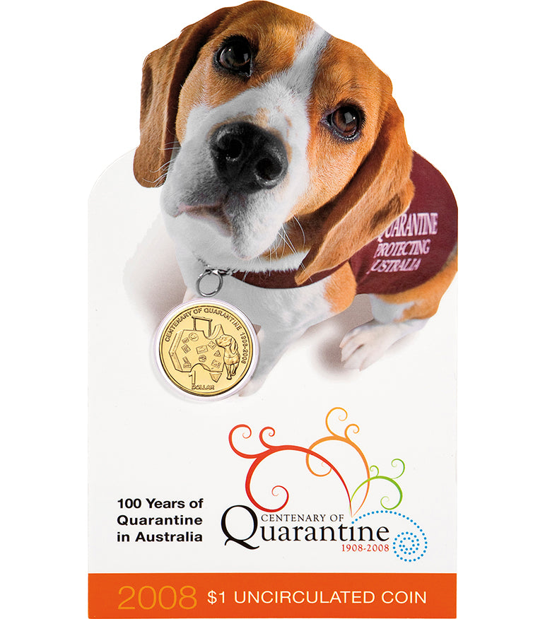 2008 $1 Centenary of Quarantine Uncirculated Coin