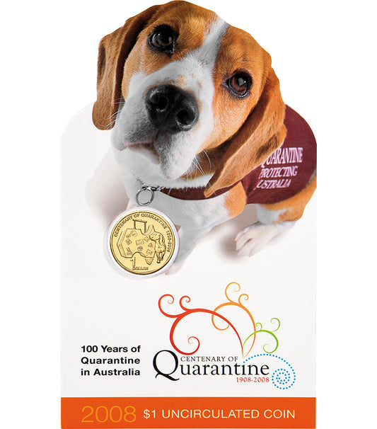 2008 $1 Centenary of Quarantine Uncirculated Coin