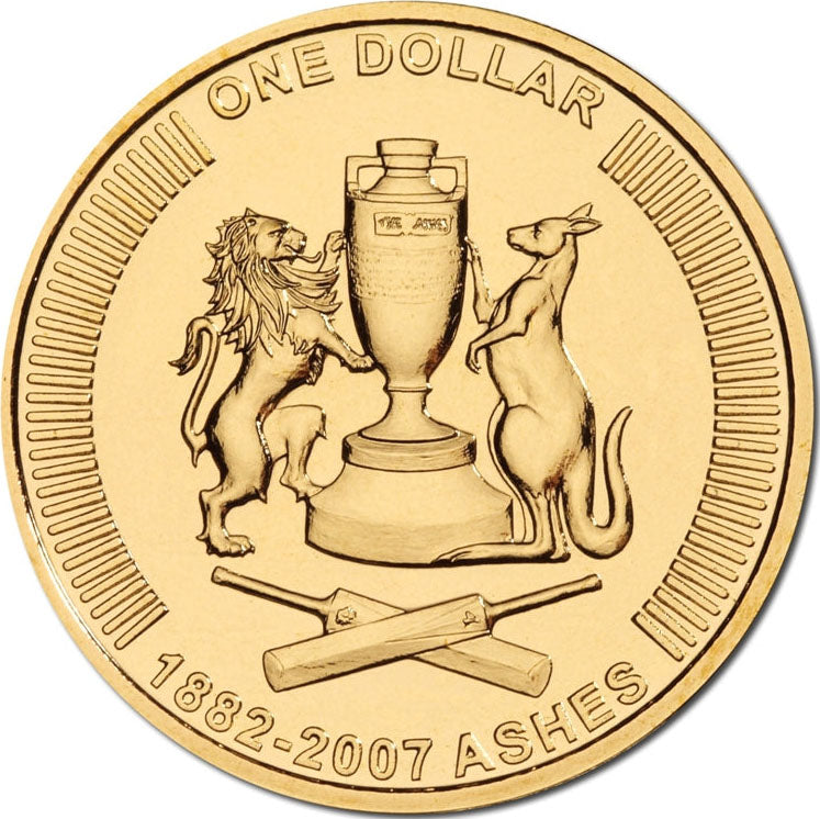 2007 $1 The Ashes Uncirculated Coin