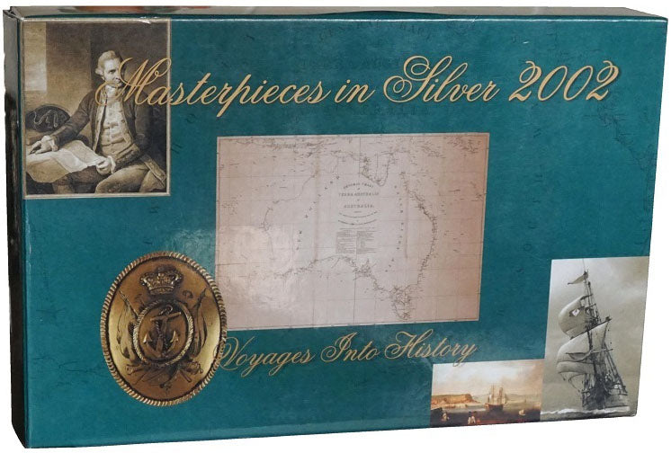 2002 Masterpieces In Silver Voyages Into History 4 Coin Proof Set