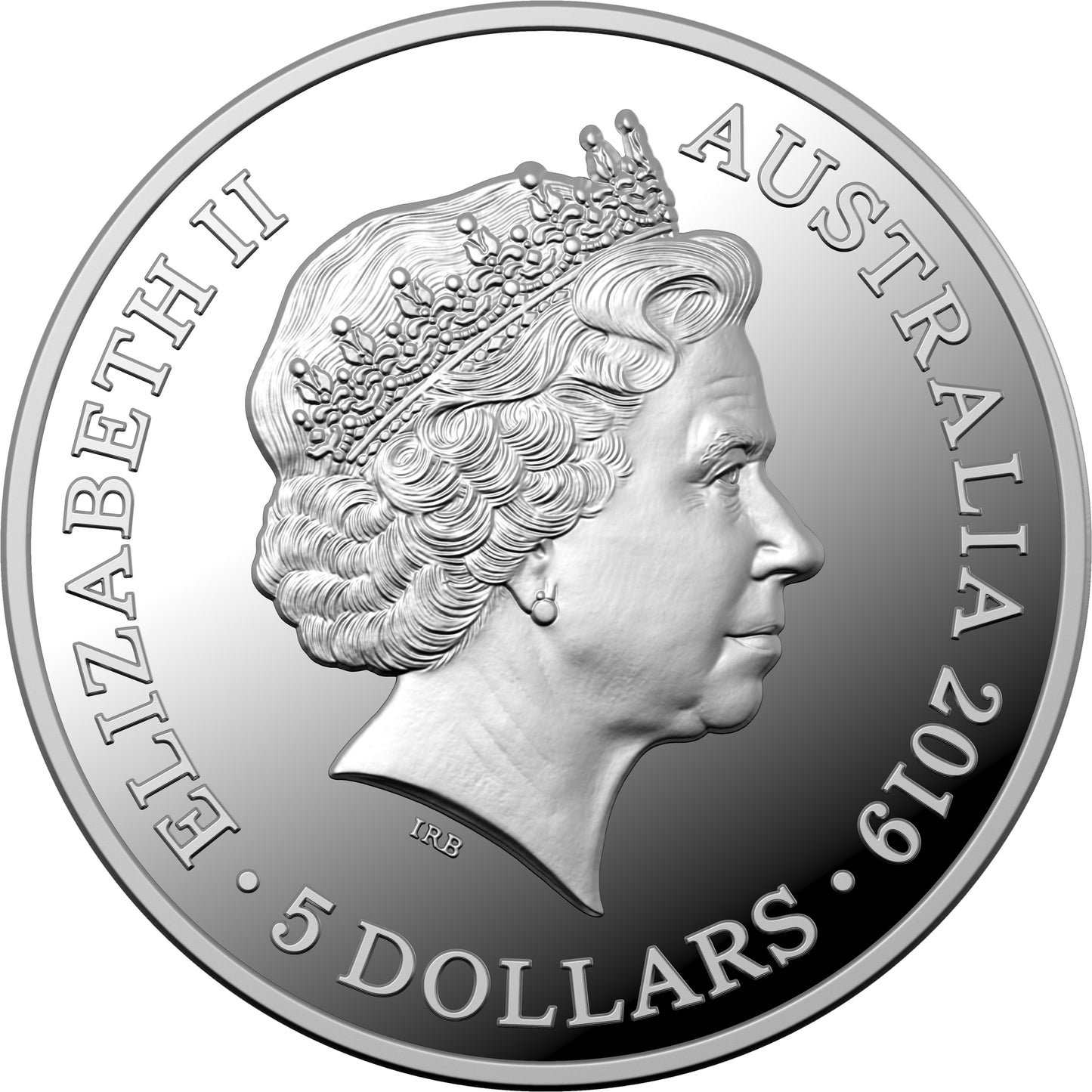 2019 $5 Bottlenose Dolphin 1oz Silver High Relief Proof Coin