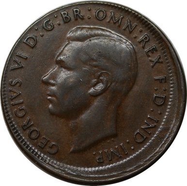 1948 Misstruck Halfpenny