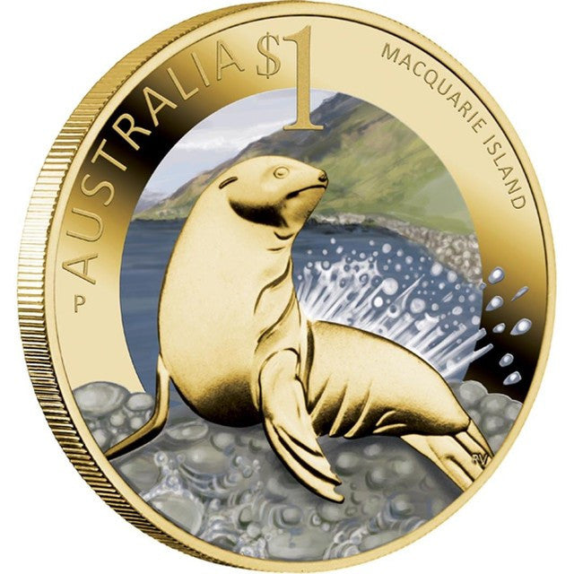 2011 $1 Celebrate Australia World Heritage Site Coloured Uncirculated 5 Coin Set