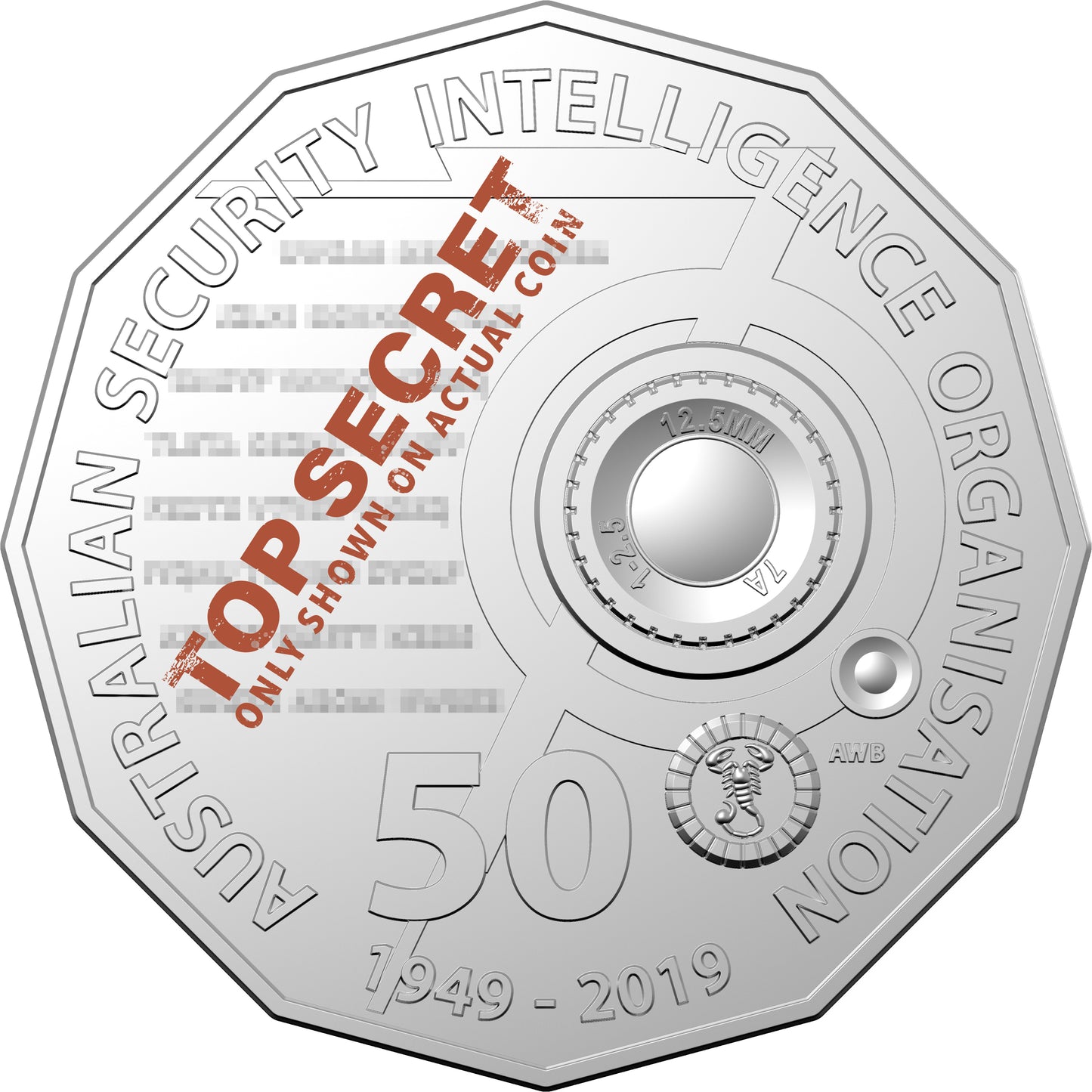 2019 50c Australian Spies & Spooks 70 Years of ASIO Uncirculated Coin