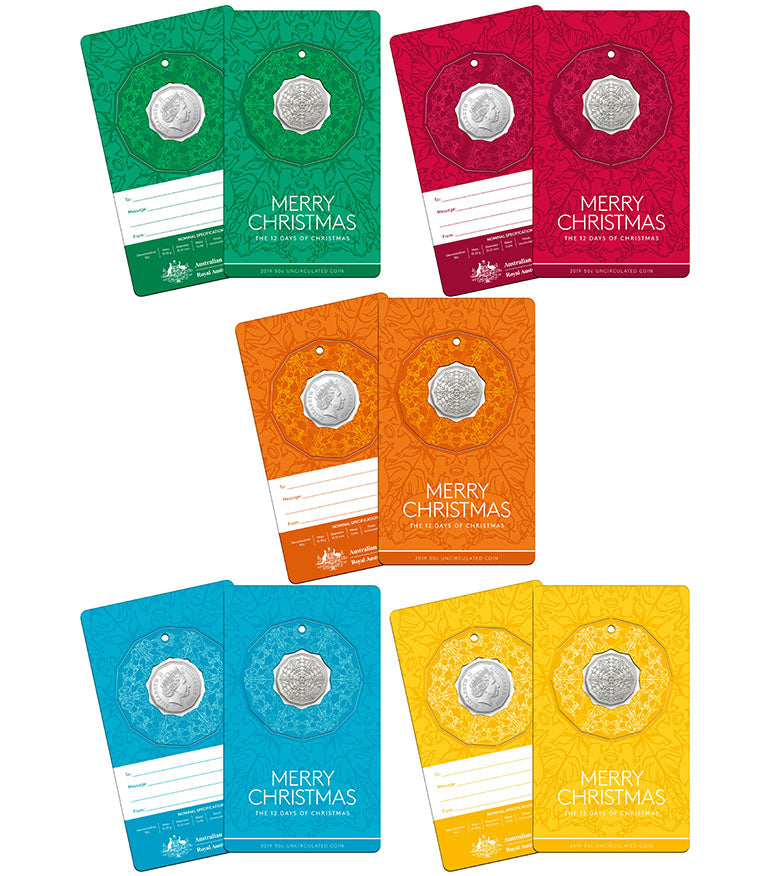 2019 50c Twelve Days of Christmas Uncirculated Coin