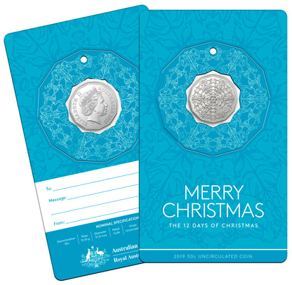 2019 50c Twelve Days of Christmas Uncirculated Coin