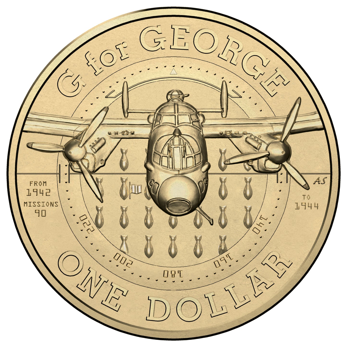 2014 $1 70th Anniversary of G for George Uncirculated Coin